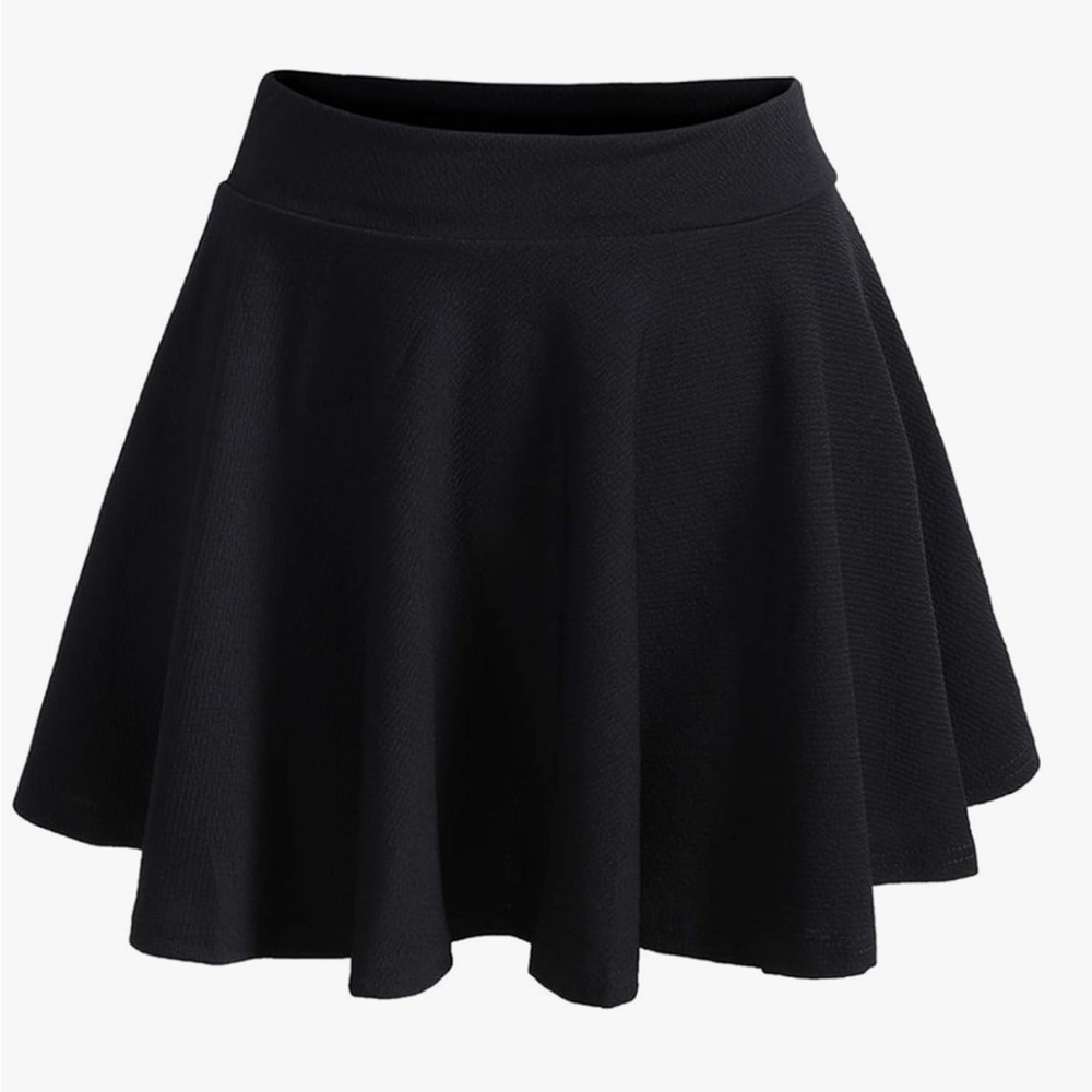 Romwe High Waist Skirt - Flared, A-Line, Mini, Circle, Skater